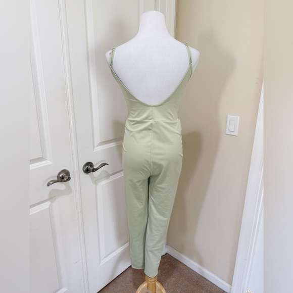 Reformation Emmy Limon Green One Piece Ecostretch Athleisure Jumpsuit Size Large - Picture 6 of 9